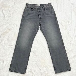 Madewell Gray Wide Leg Jeans